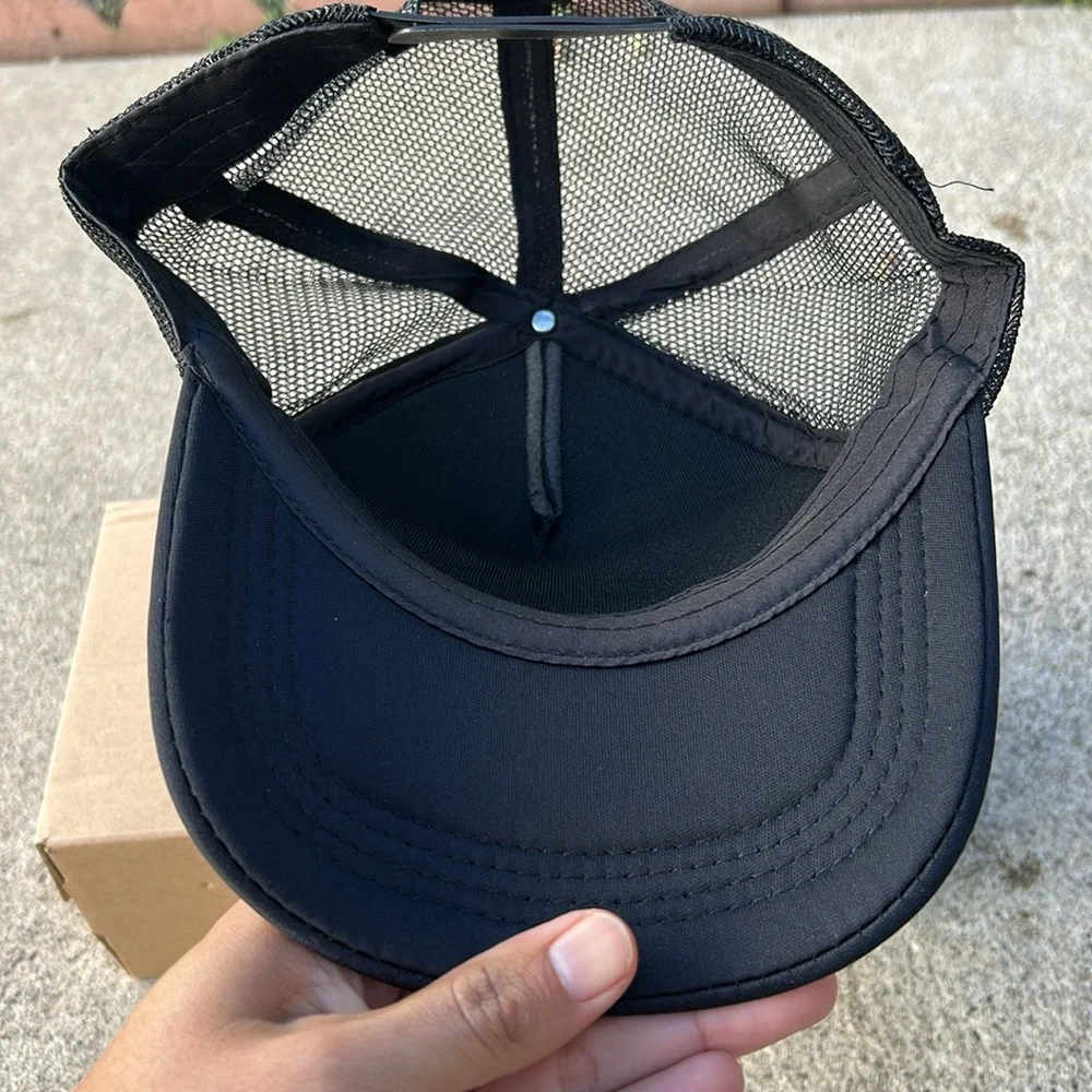Mens Womens Hat Beach Cap Sunshade Snapback Black Brand New!